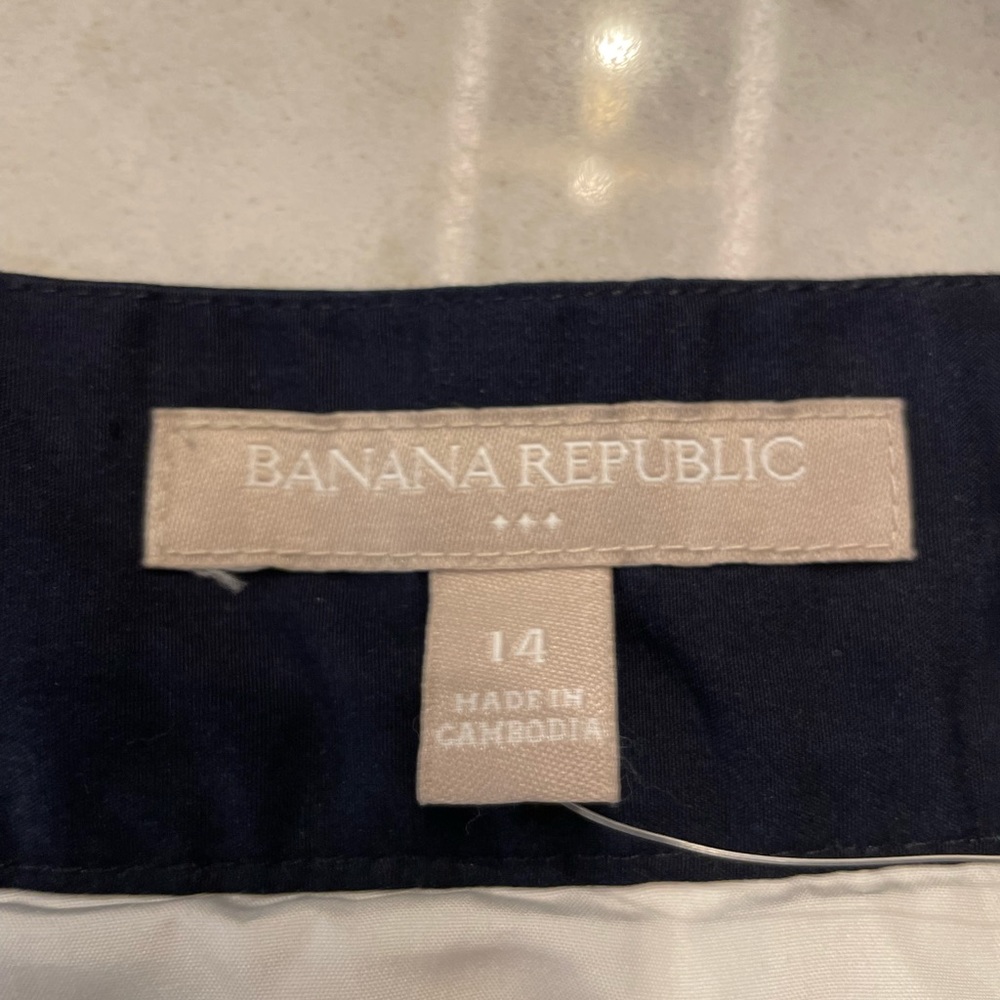 Banana Republic navy and white skirt size 14 NWT - Picture 4 of 8